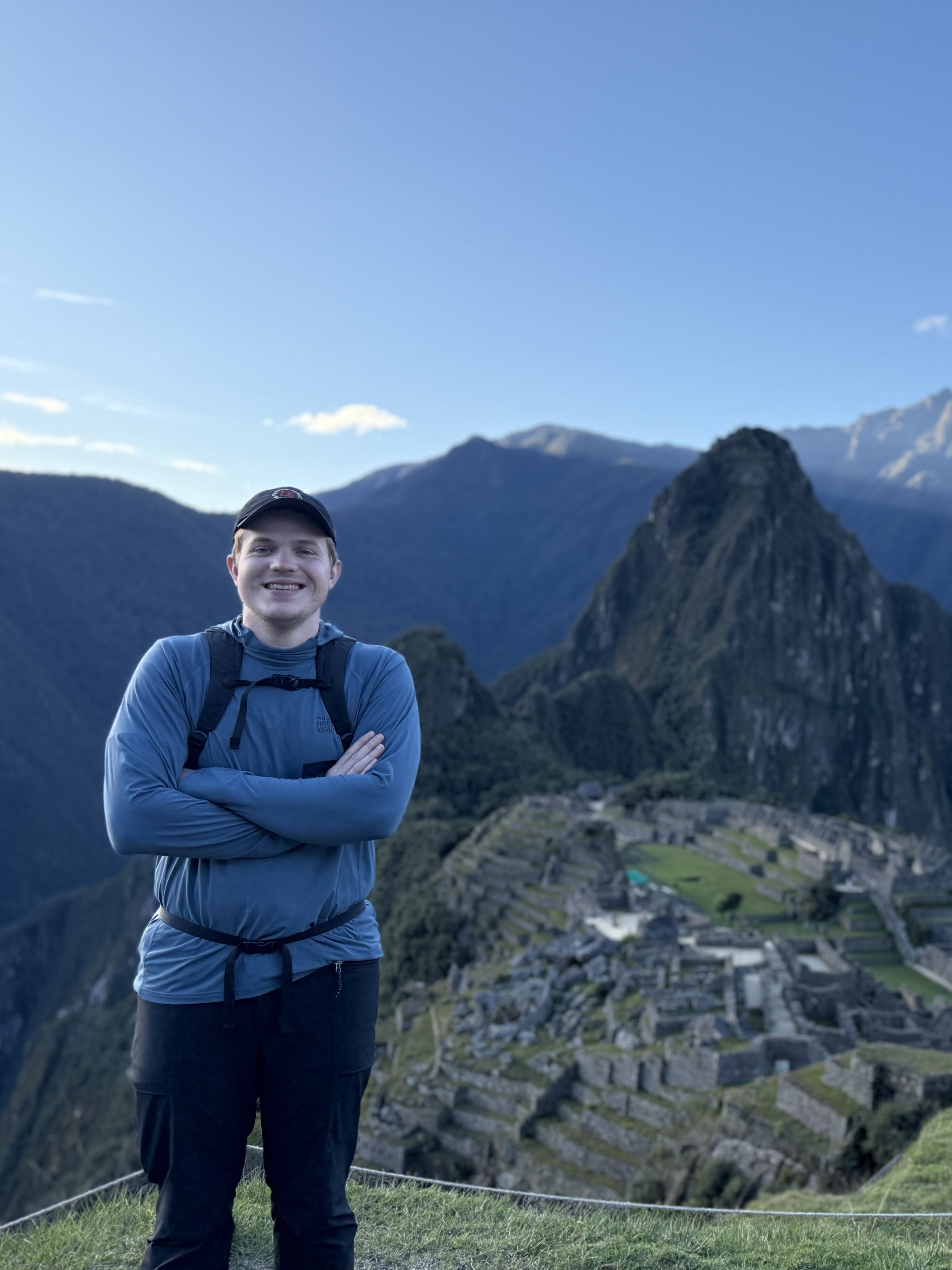 Hans Pande at Machu Picchu, Peru